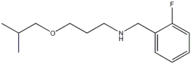 [(2-fluorophenyl)methyl][3-(2-methylpropoxy)propyl]amine Structure