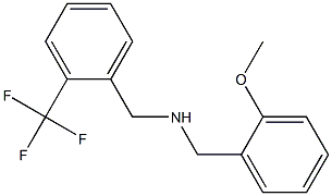 [(2-methoxyphenyl)methyl]({[2-(trifluoromethyl)phenyl]methyl})amine Structure