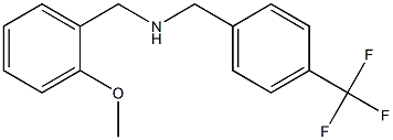 [(2-methoxyphenyl)methyl]({[4-(trifluoromethyl)phenyl]methyl})amine Structure