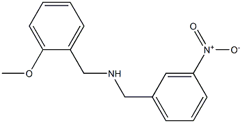 [(2-methoxyphenyl)methyl][(3-nitrophenyl)methyl]amine,,结构式