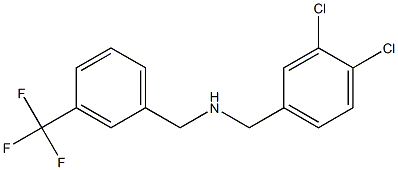 [(3,4-dichlorophenyl)methyl]({[3-(trifluoromethyl)phenyl]methyl})amine Struktur