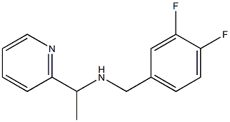 [(3,4-difluorophenyl)methyl][1-(pyridin-2-yl)ethyl]amine,,结构式