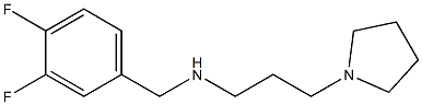 [(3,4-difluorophenyl)methyl][3-(pyrrolidin-1-yl)propyl]amine Struktur