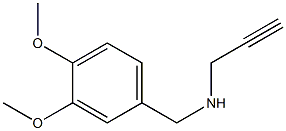 [(3,4-dimethoxyphenyl)methyl](prop-2-yn-1-yl)amine,,结构式