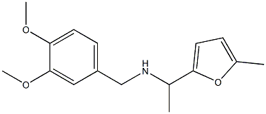 [(3,4-dimethoxyphenyl)methyl][1-(5-methylfuran-2-yl)ethyl]amine 化学構造式