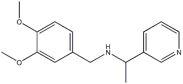 [(3,4-dimethoxyphenyl)methyl][1-(pyridin-3-yl)ethyl]amine,,结构式