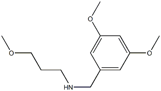 [(3,5-dimethoxyphenyl)methyl](3-methoxypropyl)amine,,结构式