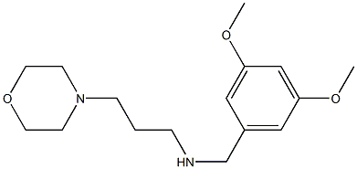 [(3,5-dimethoxyphenyl)methyl][3-(morpholin-4-yl)propyl]amine,,结构式
