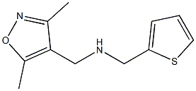 [(3,5-dimethyl-1,2-oxazol-4-yl)methyl](thiophen-2-ylmethyl)amine Structure