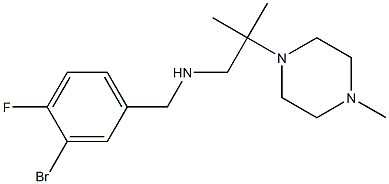  [(3-bromo-4-fluorophenyl)methyl][2-methyl-2-(4-methylpiperazin-1-yl)propyl]amine