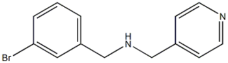[(3-bromophenyl)methyl](pyridin-4-ylmethyl)amine,,结构式
