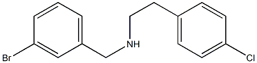 [(3-bromophenyl)methyl][2-(4-chlorophenyl)ethyl]amine,,结构式