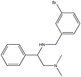 [(3-bromophenyl)methyl][2-(dimethylamino)-1-phenylethyl]amine 化学構造式