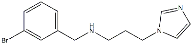 [(3-bromophenyl)methyl][3-(1H-imidazol-1-yl)propyl]amine,,结构式