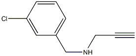 [(3-chlorophenyl)methyl](prop-2-yn-1-yl)amine Structure