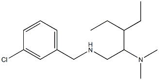 [(3-chlorophenyl)methyl][2-(dimethylamino)-3-ethylpentyl]amine Structure