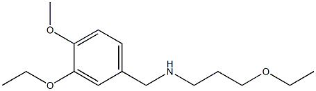 [(3-ethoxy-4-methoxyphenyl)methyl](3-ethoxypropyl)amine Structure