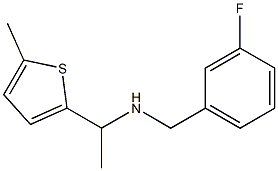 [(3-fluorophenyl)methyl][1-(5-methylthiophen-2-yl)ethyl]amine|