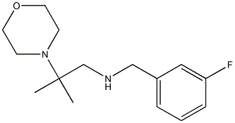 [(3-fluorophenyl)methyl][2-methyl-2-(morpholin-4-yl)propyl]amine Struktur