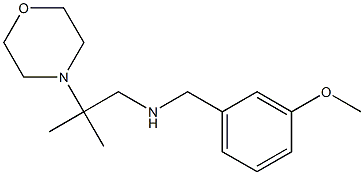 [(3-methoxyphenyl)methyl][2-methyl-2-(morpholin-4-yl)propyl]amine 化学構造式