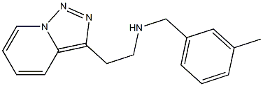 [(3-methylphenyl)methyl](2-{[1,2,4]triazolo[3,4-a]pyridin-3-yl}ethyl)amine,,结构式