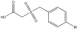 [(4-bromobenzyl)sulfonyl]acetic acid Struktur