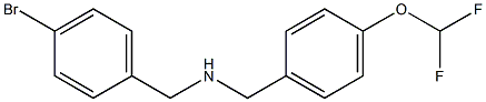 [(4-bromophenyl)methyl]({[4-(difluoromethoxy)phenyl]methyl})amine