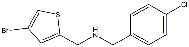 [(4-bromothiophen-2-yl)methyl][(4-chlorophenyl)methyl]amine Structure