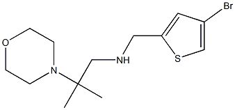 [(4-bromothiophen-2-yl)methyl][2-methyl-2-(morpholin-4-yl)propyl]amine 化学構造式