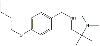 [(4-butoxyphenyl)methyl][2-(dimethylamino)-2-methylpropyl]amine Structure