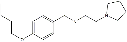 [(4-butoxyphenyl)methyl][2-(pyrrolidin-1-yl)ethyl]amine 化学構造式