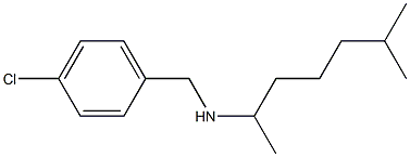 [(4-chlorophenyl)methyl](6-methylheptan-2-yl)amine,,结构式
