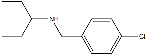[(4-chlorophenyl)methyl](pentan-3-yl)amine Structure