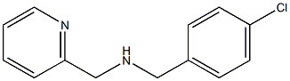 [(4-chlorophenyl)methyl](pyridin-2-ylmethyl)amine,,结构式
