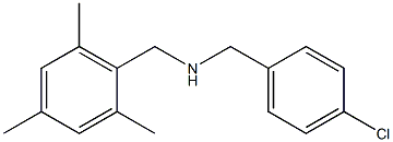 [(4-chlorophenyl)methyl][(2,4,6-trimethylphenyl)methyl]amine 结构式