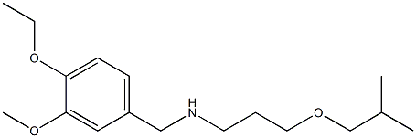 [(4-ethoxy-3-methoxyphenyl)methyl][3-(2-methylpropoxy)propyl]amine Struktur
