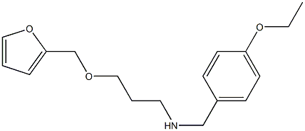 [(4-ethoxyphenyl)methyl][3-(furan-2-ylmethoxy)propyl]amine Structure