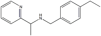 [(4-ethylphenyl)methyl][1-(pyridin-2-yl)ethyl]amine Struktur