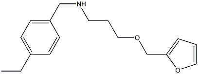 [(4-ethylphenyl)methyl][3-(furan-2-ylmethoxy)propyl]amine Structure