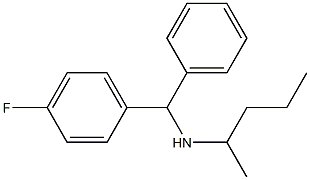 [(4-fluorophenyl)(phenyl)methyl](pentan-2-yl)amine Structure