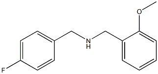 [(4-fluorophenyl)methyl][(2-methoxyphenyl)methyl]amine Structure