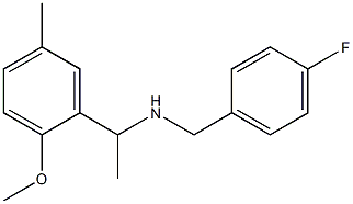 [(4-fluorophenyl)methyl][1-(2-methoxy-5-methylphenyl)ethyl]amine|