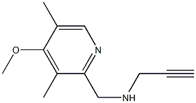 [(4-methoxy-3,5-dimethylpyridin-2-yl)methyl](prop-2-yn-1-yl)amine 结构式