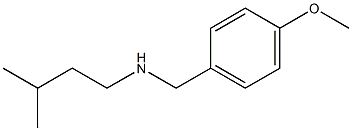 [(4-methoxyphenyl)methyl](3-methylbutyl)amine 结构式