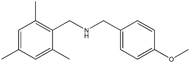 [(4-methoxyphenyl)methyl][(2,4,6-trimethylphenyl)methyl]amine Struktur