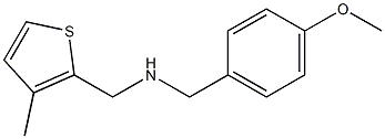 [(4-methoxyphenyl)methyl][(3-methylthiophen-2-yl)methyl]amine,,结构式