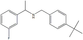 [(4-tert-butylphenyl)methyl][1-(3-fluorophenyl)ethyl]amine,,结构式
