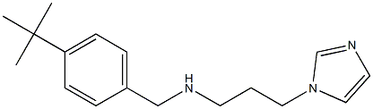 [(4-tert-butylphenyl)methyl][3-(1H-imidazol-1-yl)propyl]amine,,结构式