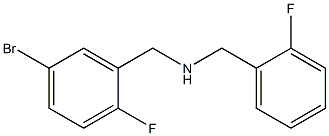 [(5-bromo-2-fluorophenyl)methyl][(2-fluorophenyl)methyl]amine,,结构式