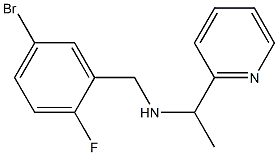 [(5-bromo-2-fluorophenyl)methyl][1-(pyridin-2-yl)ethyl]amine,,结构式